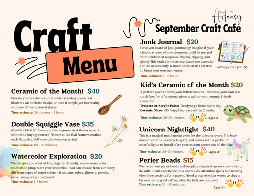 September Craft Cafe