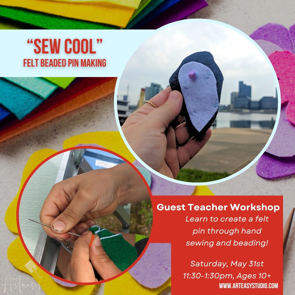 Sew Cool | Felt Beaded Pin Making (May 31)
