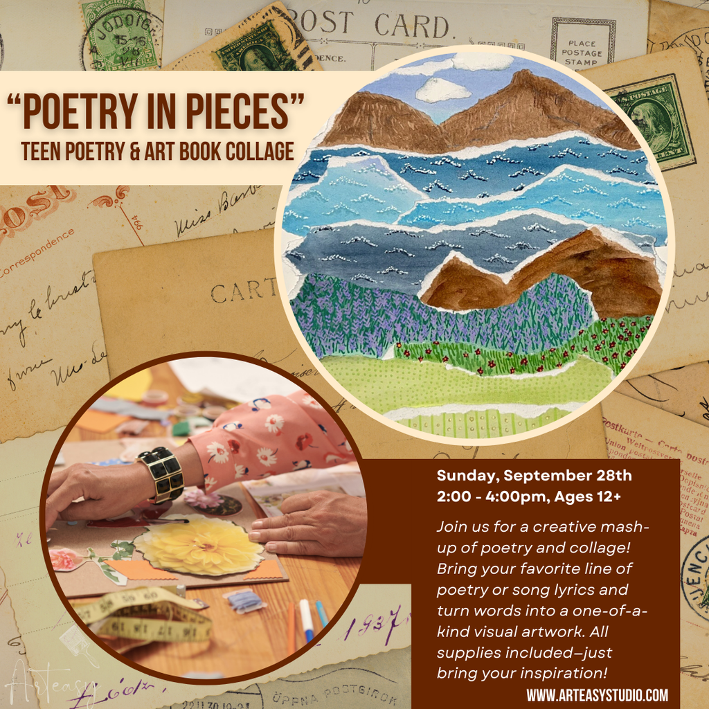 Poetry in Pieces | A Teen Poetry & Art Book Collage Workshop (Sept 28)