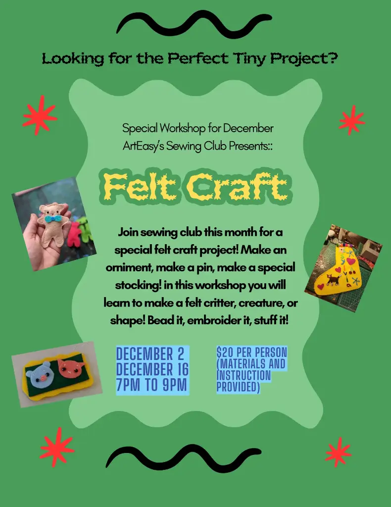 Sewing Club with Jesse | December Holiday Felt Craft