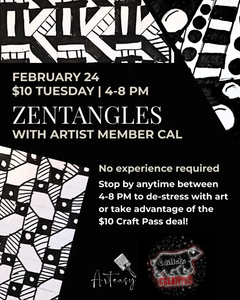 February 24 | $10 Tuesday - Zentangles