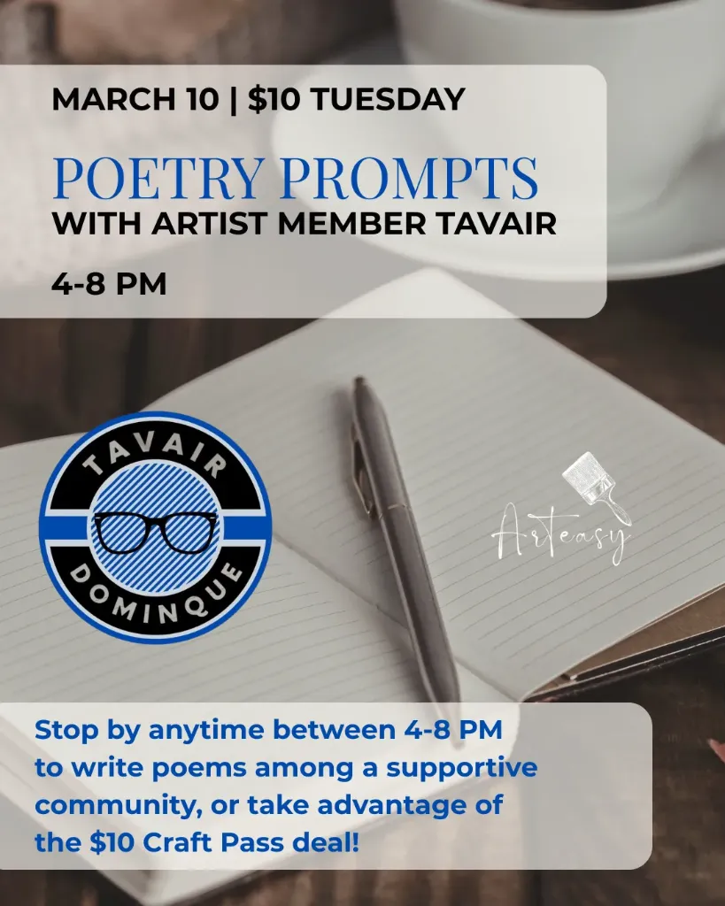 March 10 | $10 Tuesday - Poetry Prompts