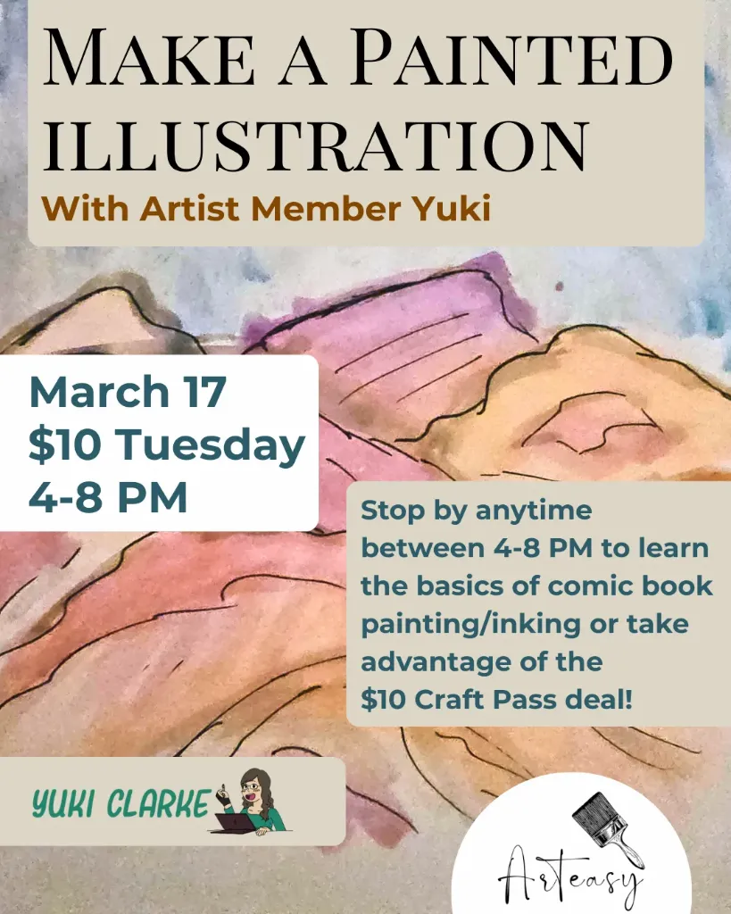 March 17 | $10 Tuesday - Painted Illustrations
