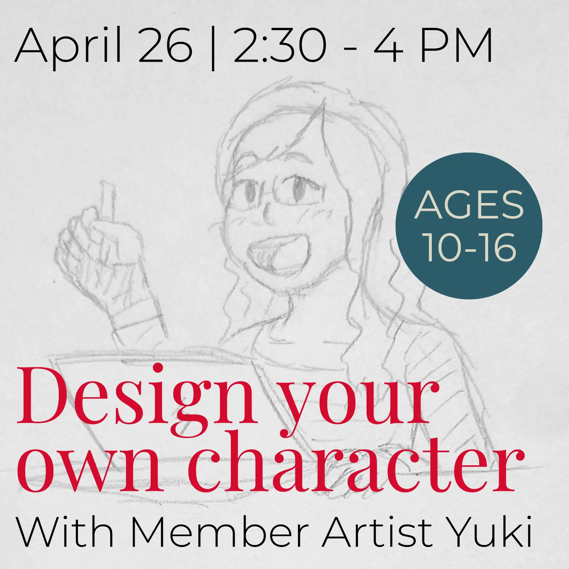 Create your own character designs! (April 26)